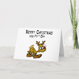 Fröhliches Chrismas jetzt F*ck weg Feiertagskarte