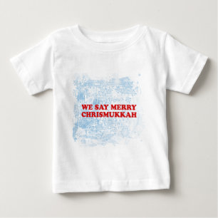 fröhliches chrismukkah baby t-shirt