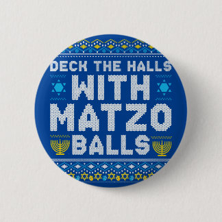 Fröhliches Chrismukkah Jüdisches Weihnachten Chanu Button
