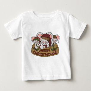 Fröhliches Christmouse Baby T-shirt