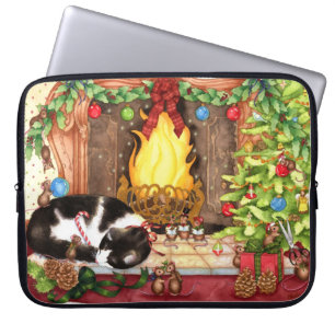 Fröhliches Christmouse - niedliche Laptopschutzhülle