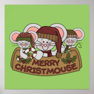 Fröhliches Christmouse Poster