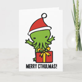 Fröhliches Cthulmas Feiertagskarte