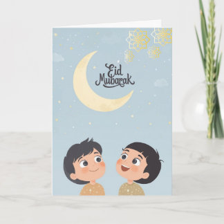 Fröhliches Eid al-Fitr-Design Karte