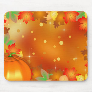 Fröhliches Erntedankfest farbenfrohe Herbstleaves Mousepad