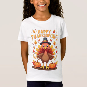 Fröhliches Erntedankfest Lustiger Truthahn Familie T-Shirt
