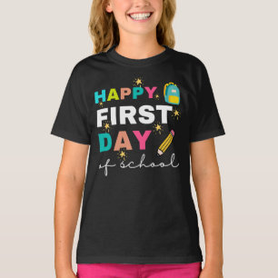 Fröhliches Erstes Schultag Shirt, Lehrer T-Shirt