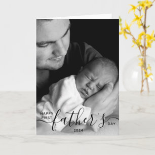 Fröhliches erstes Vatertags-Foto Dad Geschenk Karte