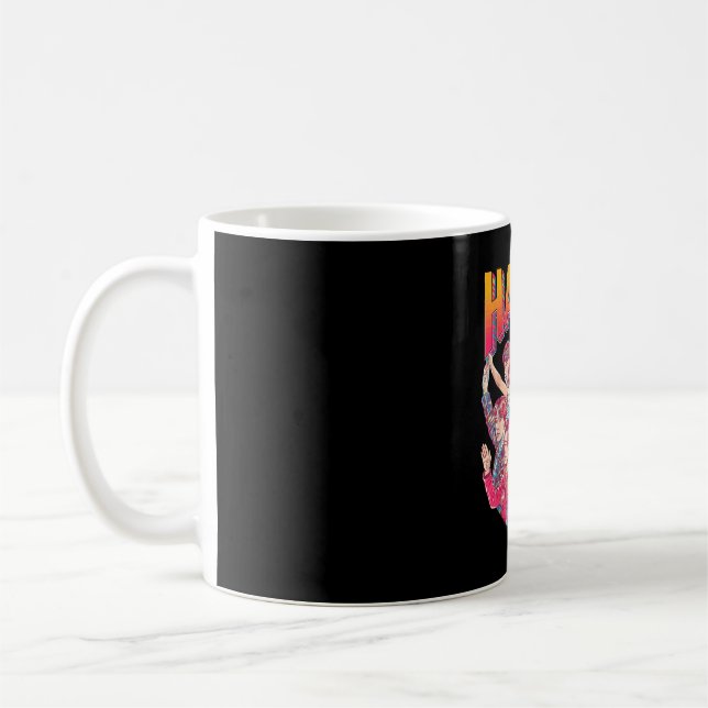 Fröhliches farbenfrohes Blasenbuchstaben-Design  Kaffeetasse (Links)