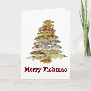 Fröhliches Fishmas Feiertagskarte