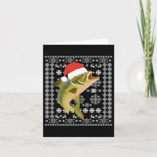 Fröhliches Fishmas hässliches Weihnachts-T-Shirt S Karte