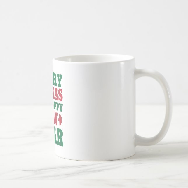 Fröhliches Fitmas Tasse (Rechts)