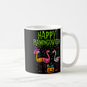 Fröhliches Flamingoween Y Flamingos Lustiger Hallo Kaffeetasse