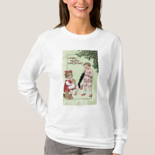 Fröhliches fröhliches ChristmasKids mit Spielwar T-Shirt
