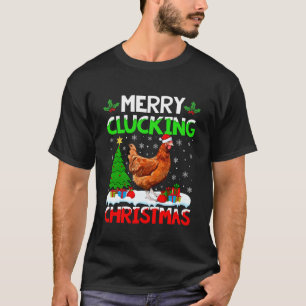 Fröhliches Gackelndes Weihnachten Santa Hut Lustig T-Shirt