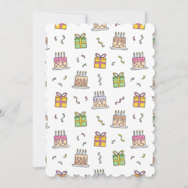 Fröhliches Geburtstagsmuster Einladung