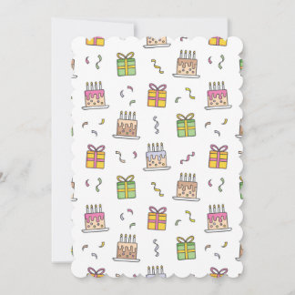 Fröhliches Geburtstagsmuster Einladung