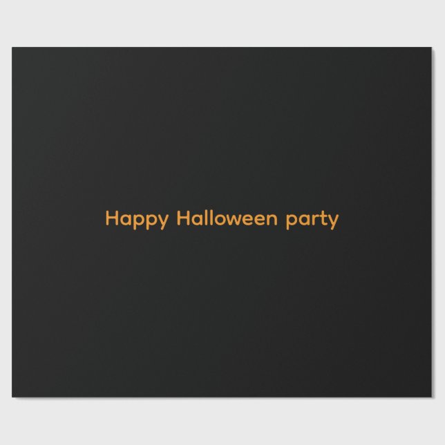 Fröhliches Geschenkpapier Halloween-Party  (Flach)