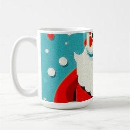 Fröhliches Gesicht des Weihnachtsmanns Kaffeetasse
