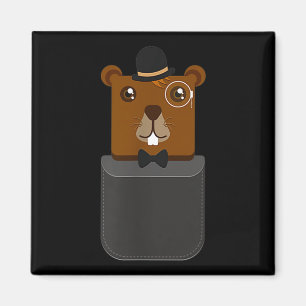 Fröhliches Groundhog Day Shirt in Ihrer Tasche Magnet