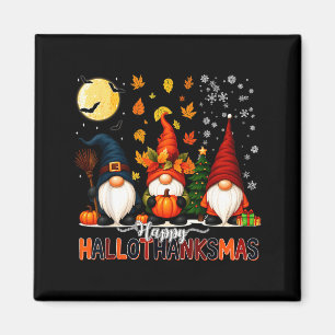 Fröhliches Hallothanksmas Lustiger Halloween-Ernte Magnet