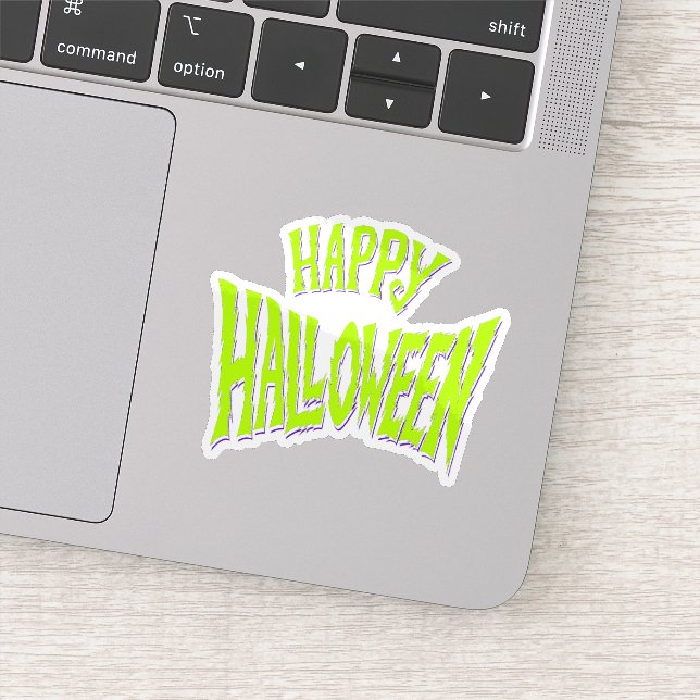 Fröhliches Halloween-Aufkleber  Aufkleber (Detail)