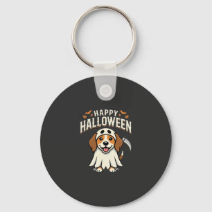 Fröhliches Halloween Beagle Hund Design_1 Schlüsselanhänger
