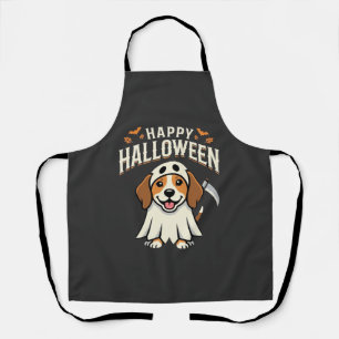 Fröhliches Halloween Beagle Hund Design_1 Schürze