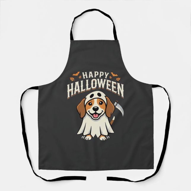 Fröhliches Halloween Beagle Hund Design_1 Schürze (Vorderseite)