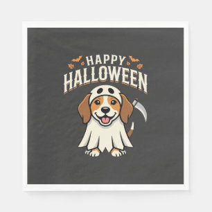 Fröhliches Halloween Beagle Hund Design_1 Serviette