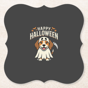 Fröhliches Halloween Beagle Hund Design_1 Untersetzer