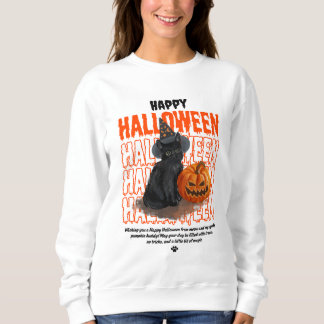 Fröhliches Halloween Black Cat & Pumpkin Women's H Sweatshirt