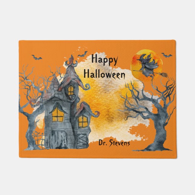 Fröhliches Halloween Doormat, Herbstdekor Fußmatte (Vorderseite)