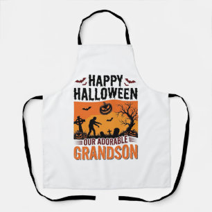 Fröhliches Halloween Enkel Vintage Grusel-Shirt De Schürze