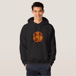 Fröhliches Halloween Fledermäuse & Mond Sweatshirt