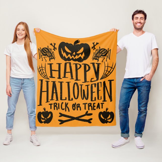 Fröhliches Halloween  Fleecedecke (Beispiel)