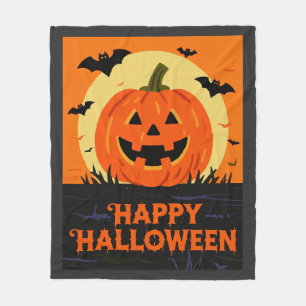 Fröhliches Halloween Fleecedecke