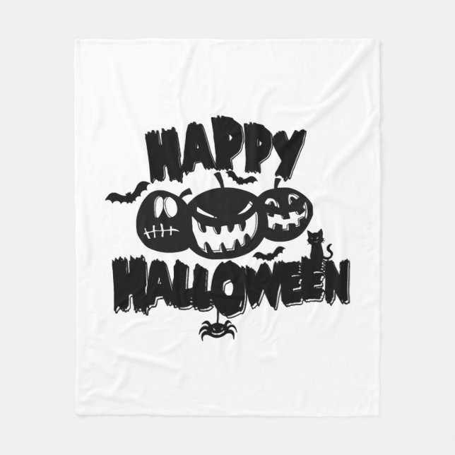 Fröhliches Halloween Fleecedecke (Vorderseite)