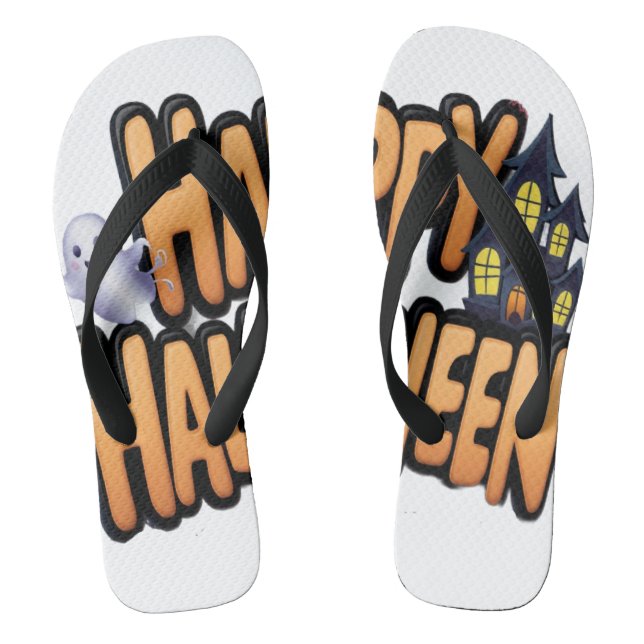 Fröhliches Halloween  Flip Flops (Fußbett)