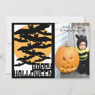 Fröhliches Halloween-Foto Feiertagskarte