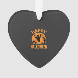 Fröhliches Halloween-Geist-Kürbis-Vektordesign Ornament