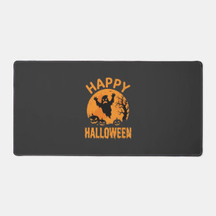 Fröhliches Halloween-Geist-Kürbis-Vektordesign Schreibtischunterlage