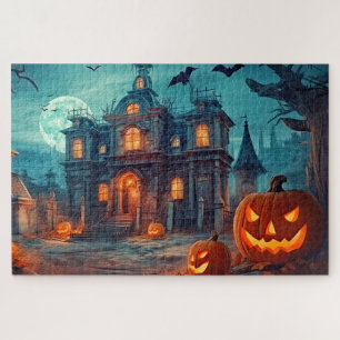 Fröhliches Halloween Geister-Manor Puzzle