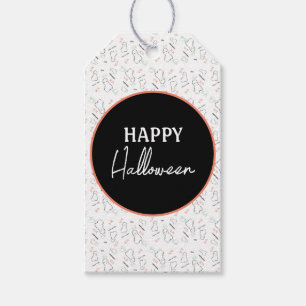 Fröhliches Halloween-Geister-Süßigkeiten-Handschri Geschenkanhänger