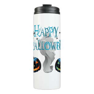Fröhliches Halloween-Gespenst -Halloween-Kostüm Kü Thermosbecher