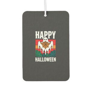 Fröhliches Halloween Gespenst Spinnennetz Retro Autolufterfrischer