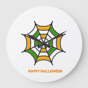 Fröhliches Halloween Große Wanduhr