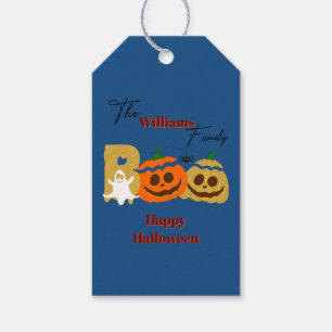 Fröhliches Halloween Grusel-Kürbis-Geschenk-Anhäng Geschenkanhänger