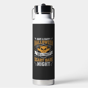 Fröhliches Halloween Gruselige Dunkle Nacht Vektor Trinkflasche
