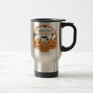 Fröhliches Halloween Gruselige Saison Feier Design Reisebecher